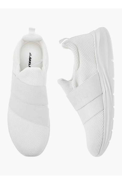 Oaklan by Shoexpress Oaklan by Shoexpress Mesh Slip-On Sneakers with Pull Tabs