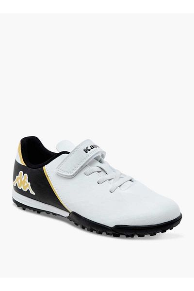 Kappa Boys' Logo Print Football Shoes with Hook and Loop Closure