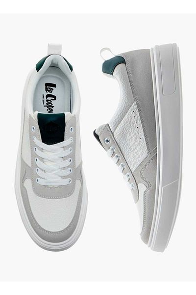 Lee Cooper Men's Panelled Lace-Up Sneakers with Pull Tabs
