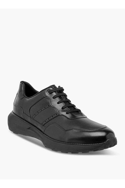 Le Confort Leather Panelled Lace-Up Sneakers