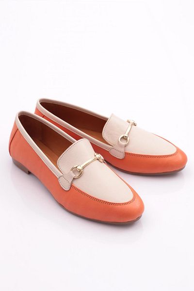 DGN Orange Women's Round Toe Ballerinas 245232110