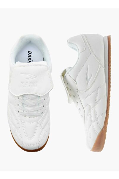 Dash Stitch Detail Sneakers with Lace-Up Closure