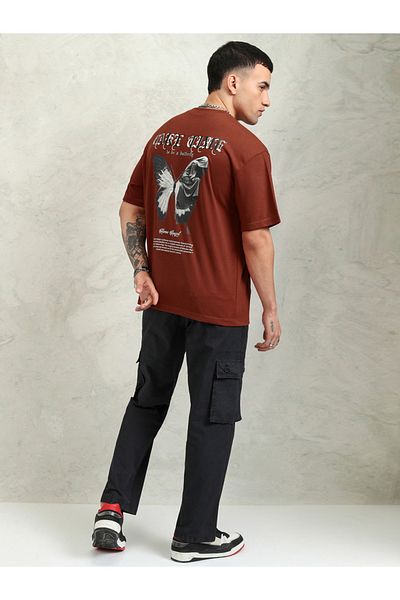Highlander By Styli Graphic Print Round Neck Regular Fit T-Shirt