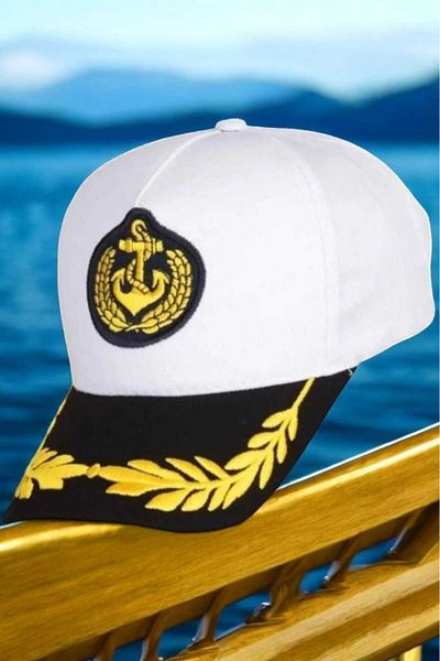 Trenderrs Unisex Ρυθμιζόμενο καπέλο Sailor Captain Cap