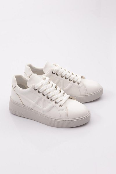 DGN Es1508 Pantofi sport cu șireturi pentru femei, albi