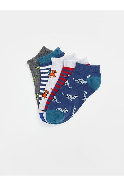 LC Waikiki Boys' Patterned Booties Socks 5-Piece - New Season S5Aa23Z4
