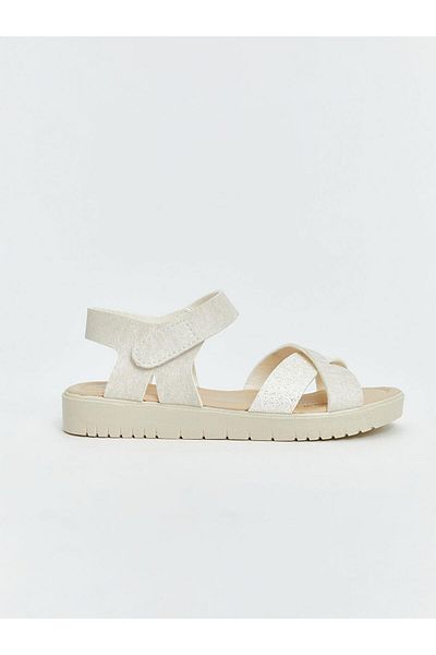 LC Waikiki Κοριτσίστικα σανδάλια LCW STEPS Cross Strap Velcro
