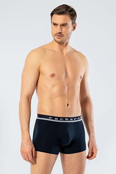 Cacharel 3 Pcs Large Size Men's Short-Legged Lycra Boxers 95% Cotton 5% Elestan