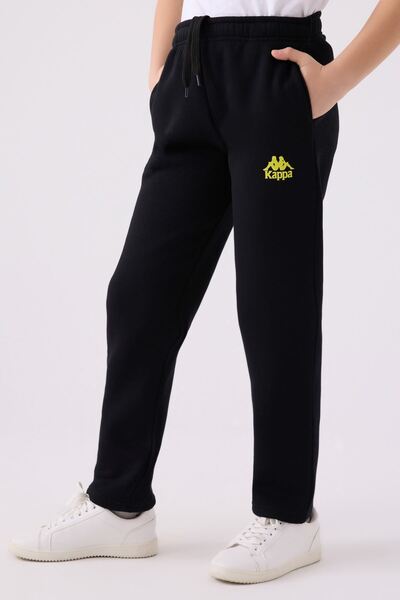 Kappa 5-16 Years Unisex Children's Trousers -Black-