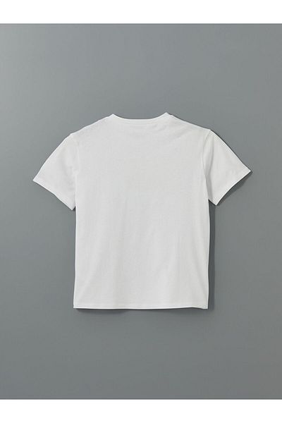 LC Waikiki Tricou de damă cu imprimeu cu decolteu rotund de sezon nou - S5KR10Z8