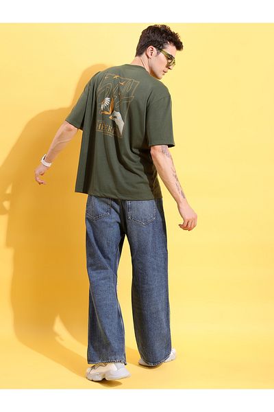 Highlander By Styli Graphic Print Regular Fit T-Shirt