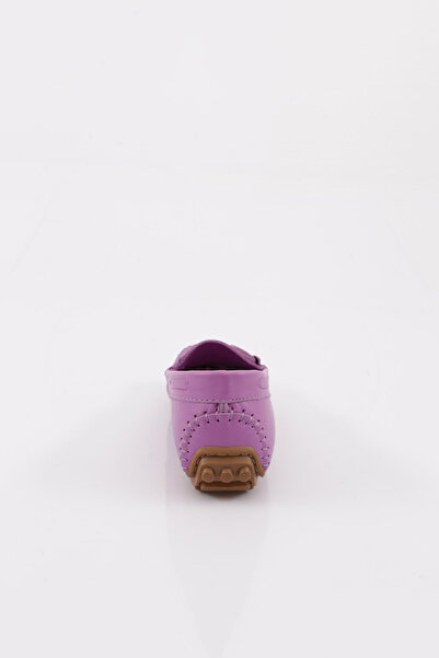 DGN K105 Lilac Genuine Leather Women's Loafer - Accessory Shoes