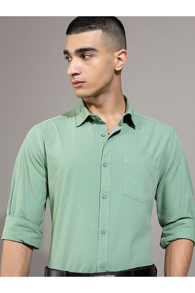 Ketch By Styli Slim Fit Collared Shirt with Pocket