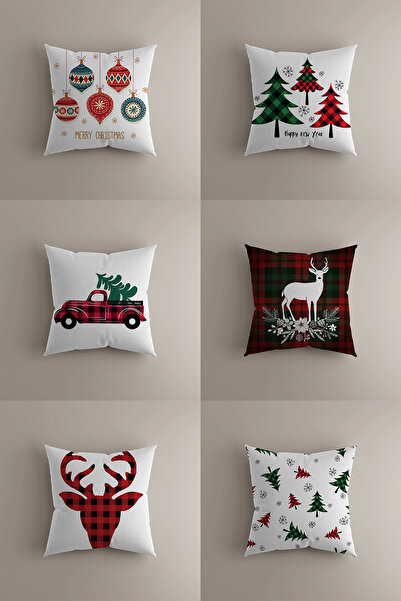 LadiesHome Комплект декоративни калъфи за възглавници за Нова година - коледн...