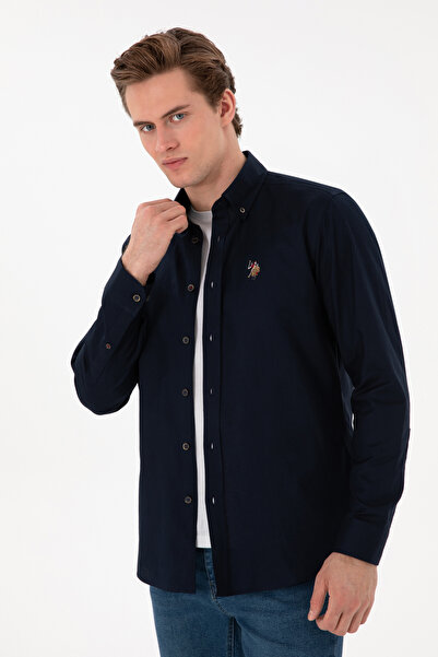 U.S. Polo Assn. U.s. Polo Assn. Dokuma Uzun Kol Regular Gömlek 2083079