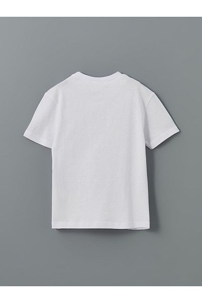 LC Waikiki Νέα σεζόν Crew Neck Printed Boy's Tisort - S5JB39Z1