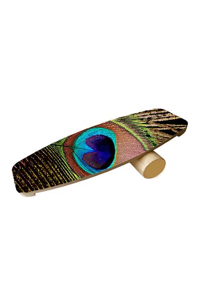 wudie Wooden Printed Balance Board Rocket Balance Board Rocket Gym Board
