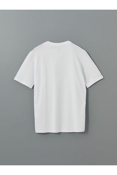 LC Waikiki Ανδρικό μπλουζάκι LCW Crew Neck Antalya με στάμπα από βαμβακερό χτενισμένο βαμβάκι