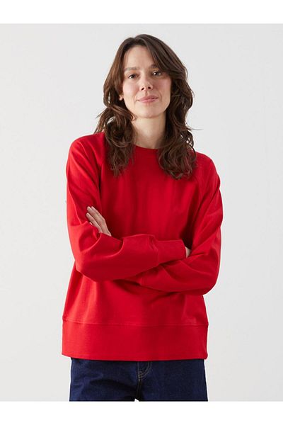LC Waikiki Дамски суитшърт с окъпано деколте LCWAIKIKI Classic Oversize