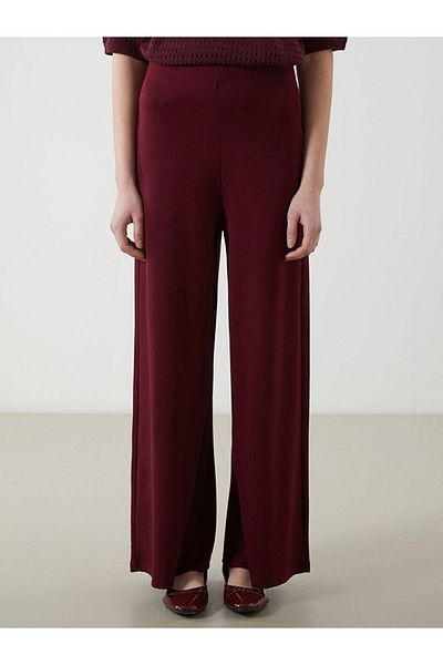 LC Waikiki Lcwaikiki Classic Plum Women's Sweatpants with Elastic Waist