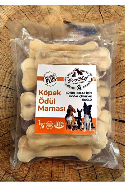 Prochef 12.5 Cm - 12 Adet Beyaz Pres Kemik ( 500-550 Gr - Köpek Kemiği & Ödül Maması )
