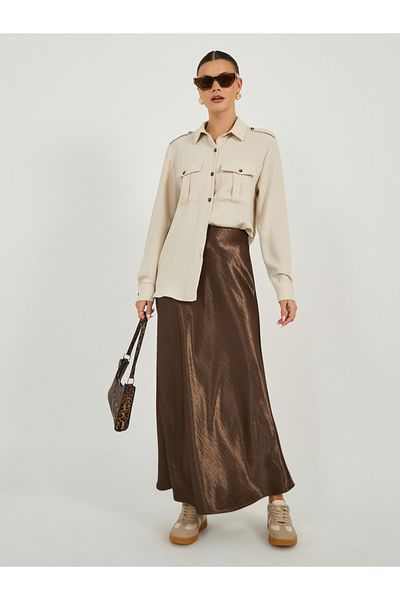 Styli Regular Fit Collared Shirt with Utility Pocket Detail