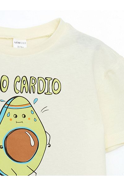 LC Waikiki New Season Crew Neck Short Sleeve Printed Baby Boy T-Shirt - S5K930Z1