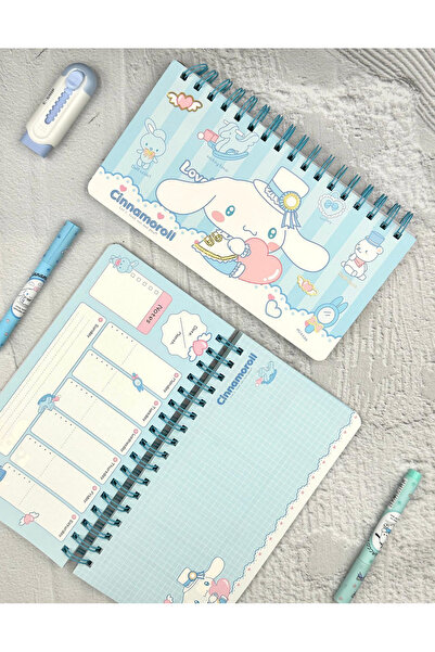 ZeCo Collection Weekly Planner Spiral Notebook with Cinnamoroll