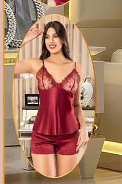 Xses 1005 Women's Dowry Satin Set of 6-Burgundy