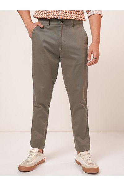 Highlander By Styli Mid Rise Regular Fit Chino Trousers