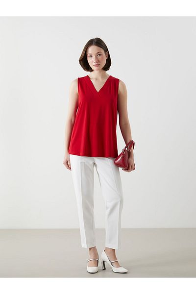 LC Waikiki Lcwaikiki Classic V-Neck Women's Blouse