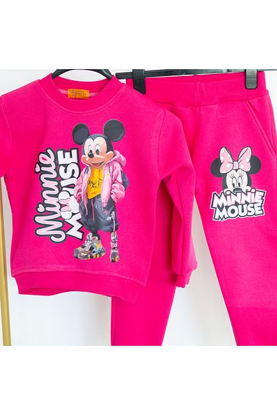 BookOrBook Mini Mouse Special Design 3 Thread Raster Premium Quality Kids Tracksuit Set