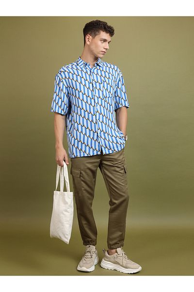 Highlander By Styli Mid Rise Slim Fit Drawstring Cargo Joggers