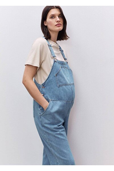 MANGO Woman Denim hamile tulumu