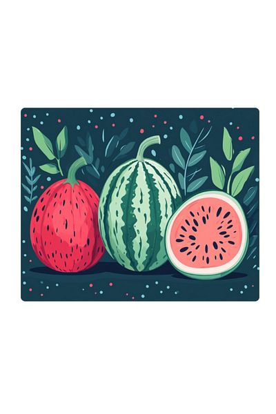 lili hediyelik Watermelons Printed Mousepad 17,5X21,5 cm