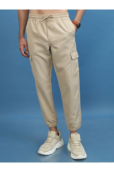 Highlander By Styli Mid Rise Drawstring Cargo Joggers