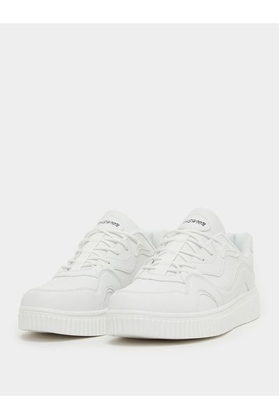 Styli Skateboard Platform Sole Lace Up Sneakers