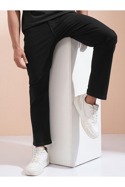 Highlander By Styli Mid-Rise Straight Fit Stretchy Jeans
