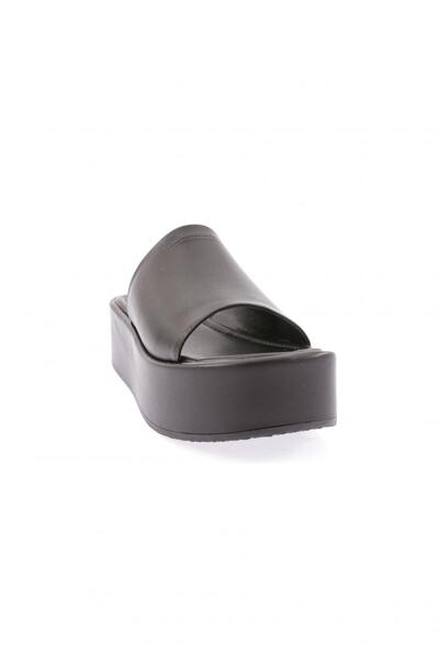 DGN 9902-23y Papuci negri pentru femei - cu talpă groasă