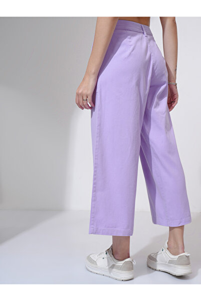 Tokyo Talkies By Styli Wide Leg Mid Rise Trousers