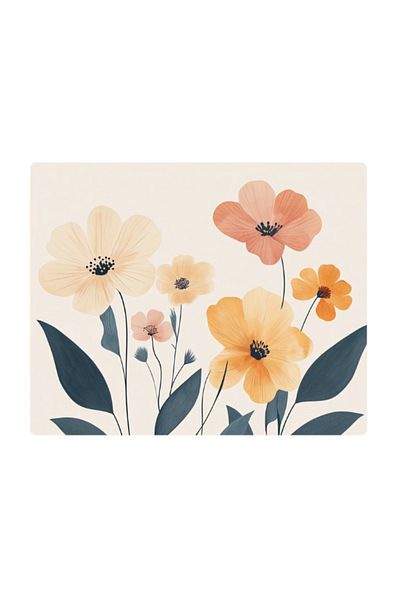 lili hediyelik Flowers Themed Mousepad 17.5X21.5 cm