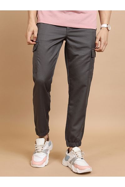Highlander By Styli Mid Rise Slim Fit Drawstring Cargo Joggers