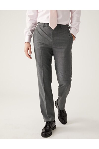 Marks & Spencer Slim Fit Sharkskin Pantolon