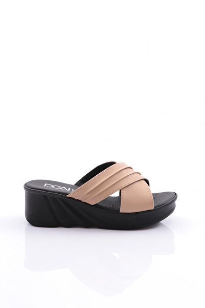 DGN 2132-22Y Women's Cross Banded Slippers Mink