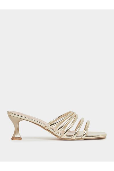 Styli Multi Strap Open Toe Kitten Heel Sandals