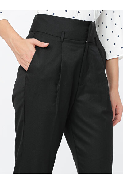 Tokyo Talkies By Styli Solid High Rise Regular Fit Trousers