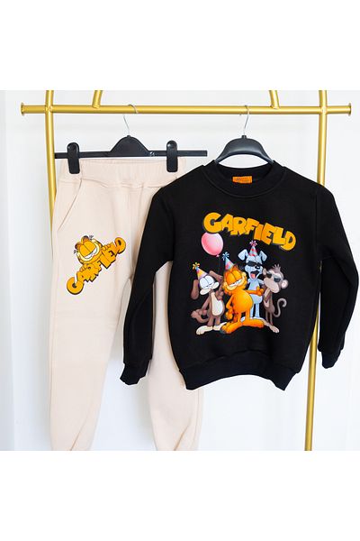 BookOrBook Garfield and Friends 3 Thread Raster Premium Quality Kids Tracksuit Set