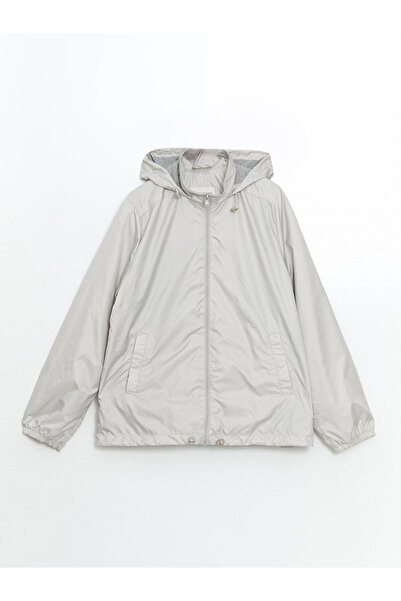 LC Waikiki معطف واق من المطر للنساء من LCWAIKIKI باللون الرمادي الكلاسيكي