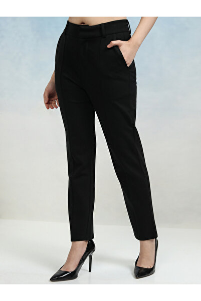 Tokyo Talkies By Styli Mid Rise Tapered Fit Trousers