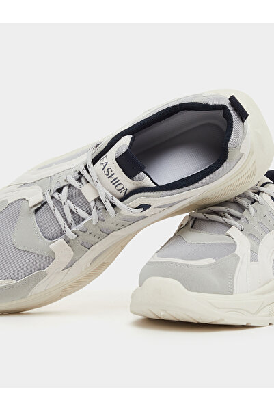 Take Two By Styli Textured Chunky Sole Lace Up Sneakers